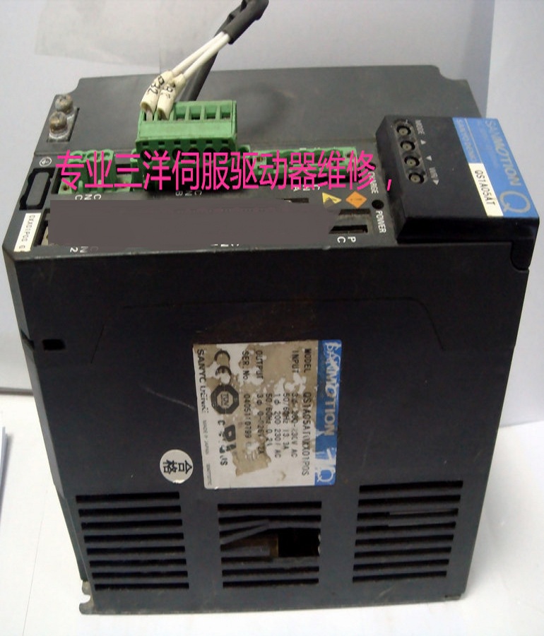 山東  煙臺SANYO DENKI山洋伺服驅動器QS1A05AT0XX01P0S報AL62故障維修